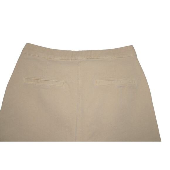 ZARA Women Khaki High Rise Sailor Pants Size 30 Beige Straight Leg Trousers - Picture 7 of 8